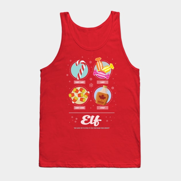 Elf - Alternative Movie Poster Tank Top by MoviePosterBoy